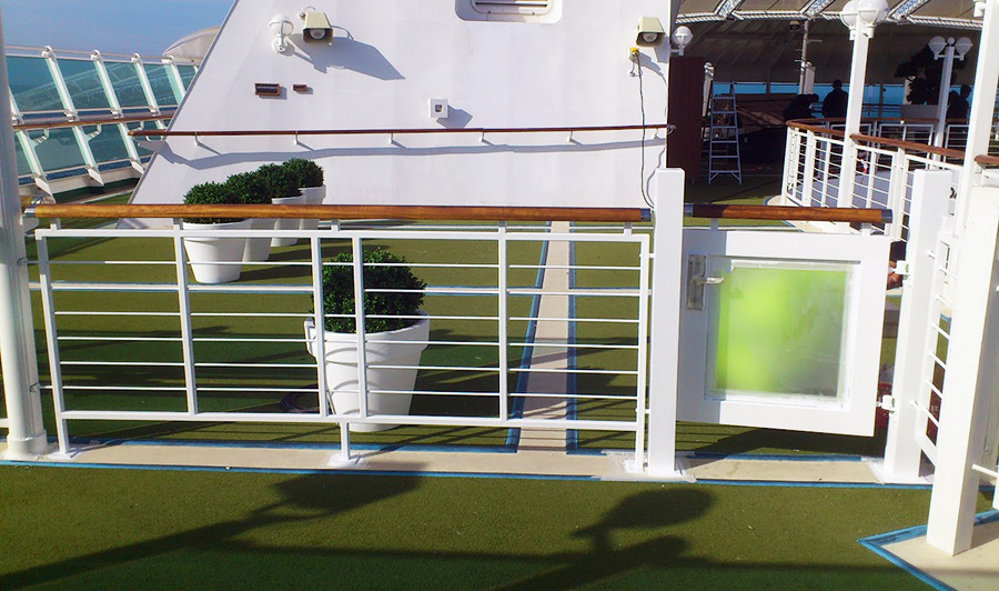 P&O Cruise Ships New Railing and Gate